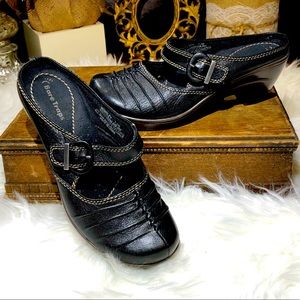 Black Marry Jane Mule Clogs Sz 7.5